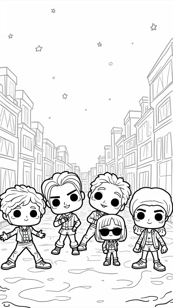 funko pop coloring page